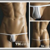 Мужское нижнее белье стринги белые TM Collection TM0008