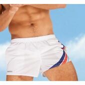  Мужские шорты спортивные белые Aussiebum Score Shorts White