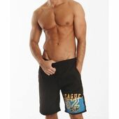 Мужские шорты черные пляжные Asitoo Black League 52 Pipe Beach Shorts