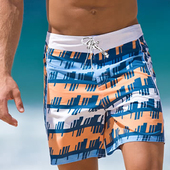  Мужские плавательные шорты Aussiebum Beach Shorts Geometrical Orange