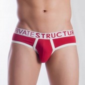 Мужские трусы брифы красные Private Structure NOS Spectrum Red Brief