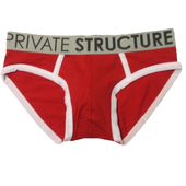 Мужские трусы брифы Private Structure Spectrum Low Rise Brief RED