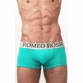 Мужские трусы боксеры бирюзовые Romeo Rossi Sky Blue Boxer