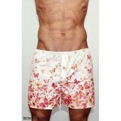 Мужские шорты домашние розовые с красными бабочками Romeo Rossi Shorts