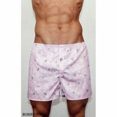 Мужские шорты домашние бледно-розовые с узором Romantic Days Romeo Rossi Pink Shorts