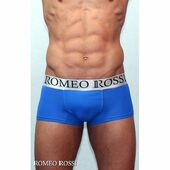 Мужские трусы боксеры синие Romeo Rossi Blue Boxer