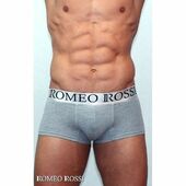 Мужские трусы боксеры серые Romeo Rossi Grey Boxer