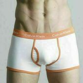  Мужские трусы боксеры Calvin Klein 365 White Orange